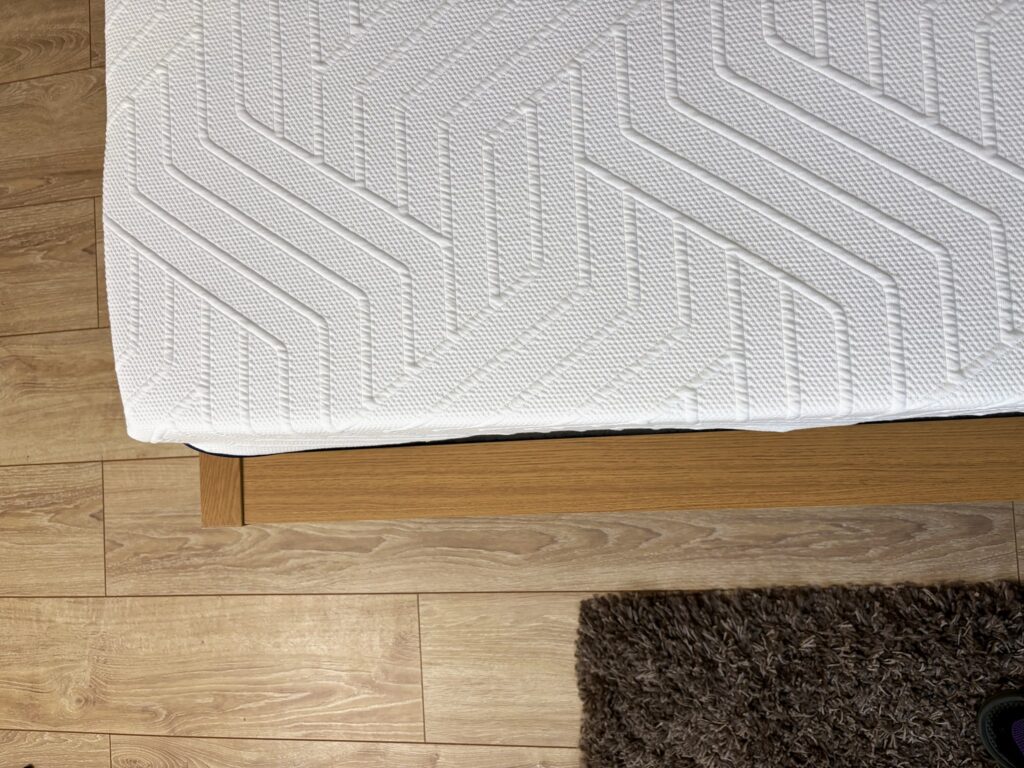 Coin du Mello Hybride vu du dessus, motif du tissu