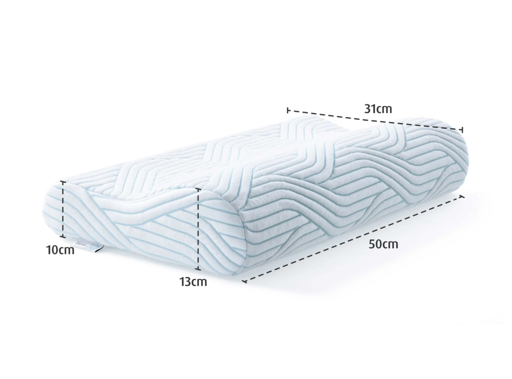 Dimensions annoncées de l’oreiller Tempur Original SmartCool en taille XL