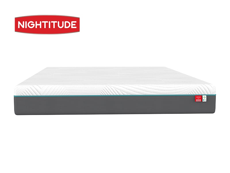 Matelas Nightitude Le Vif, vu de face sur fond blanc