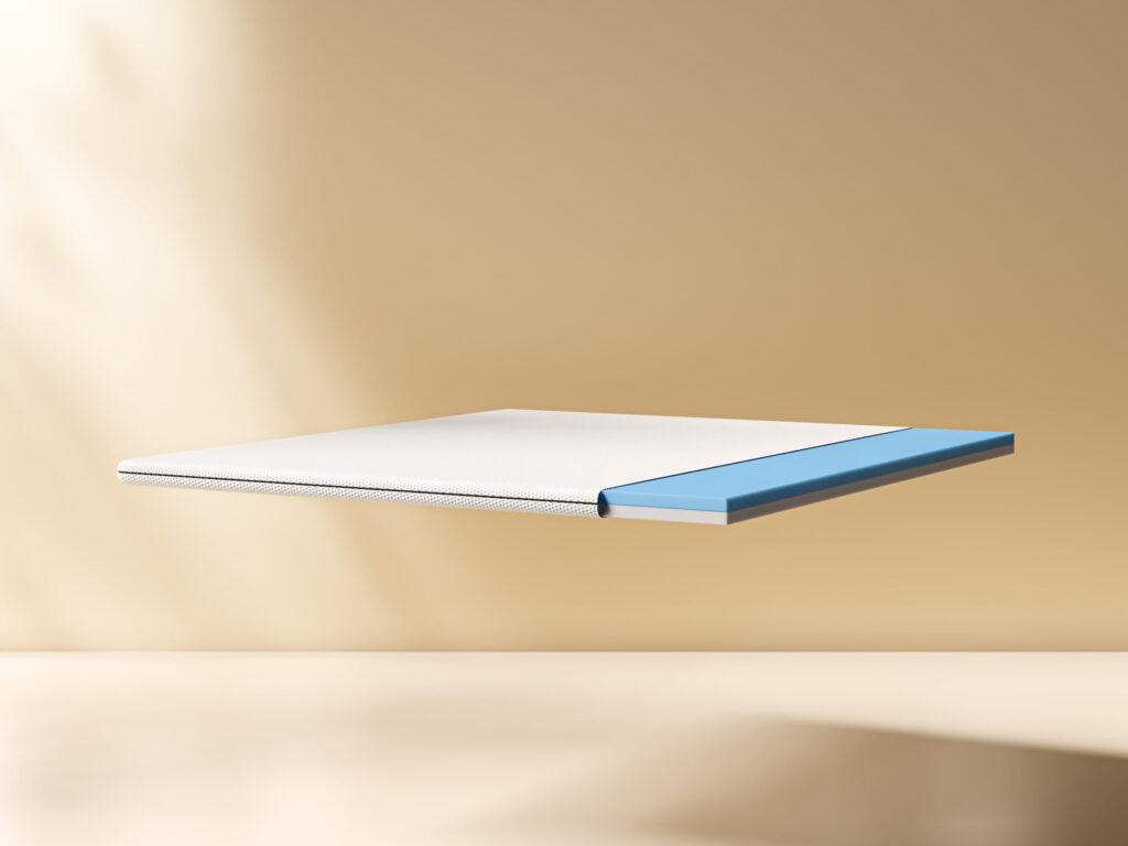 Détail de la mousse Airgocell du surmatelas Emma Original
