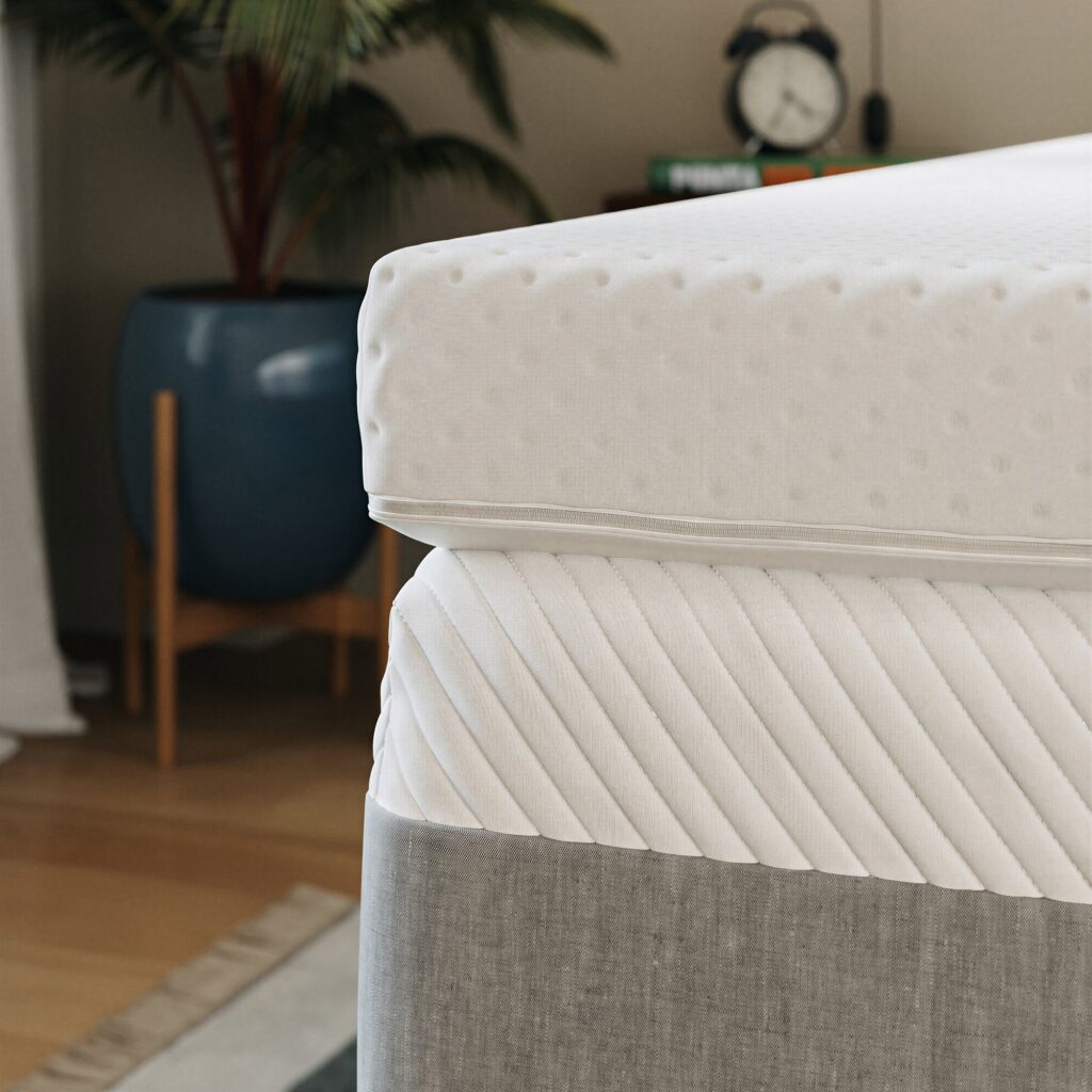 Surmatelas Premium Slome vu de près en housse Tencel