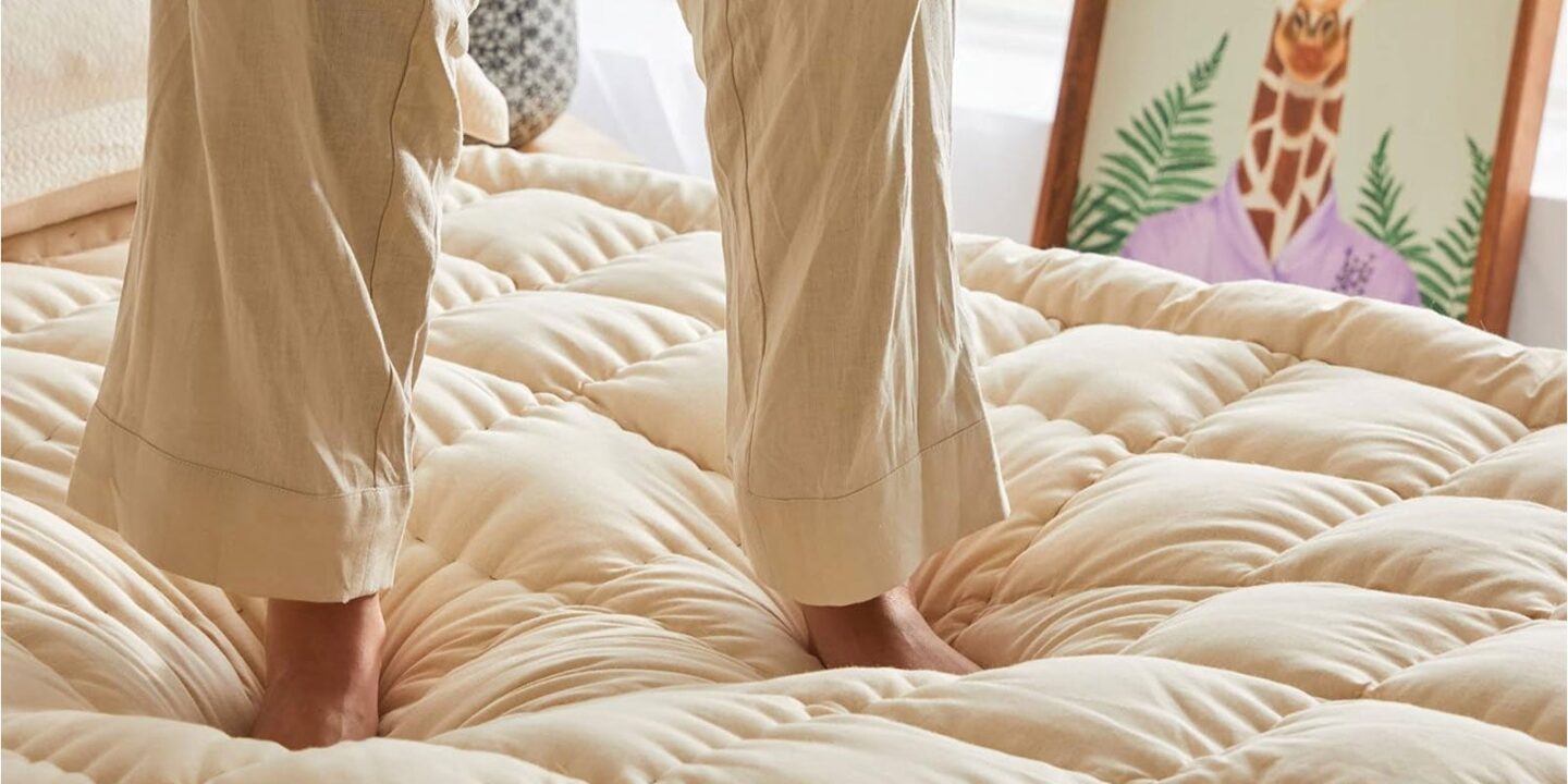Surmatelas Sampur Fjord en laine mérinos