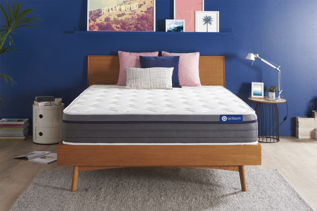 Matelas Actisom Actiflex Zen vu de face, épaisseur de 26 cm