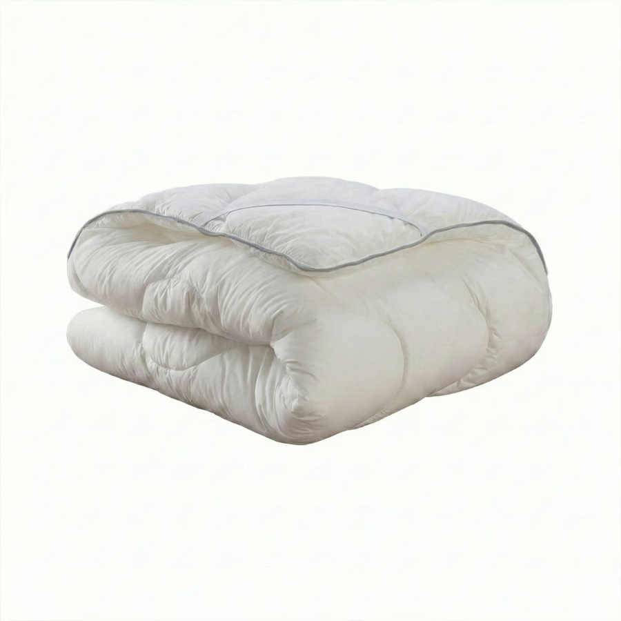 Surmatelas Dodo Allergo Triple Protection plié, vue produit sur fond blanc
