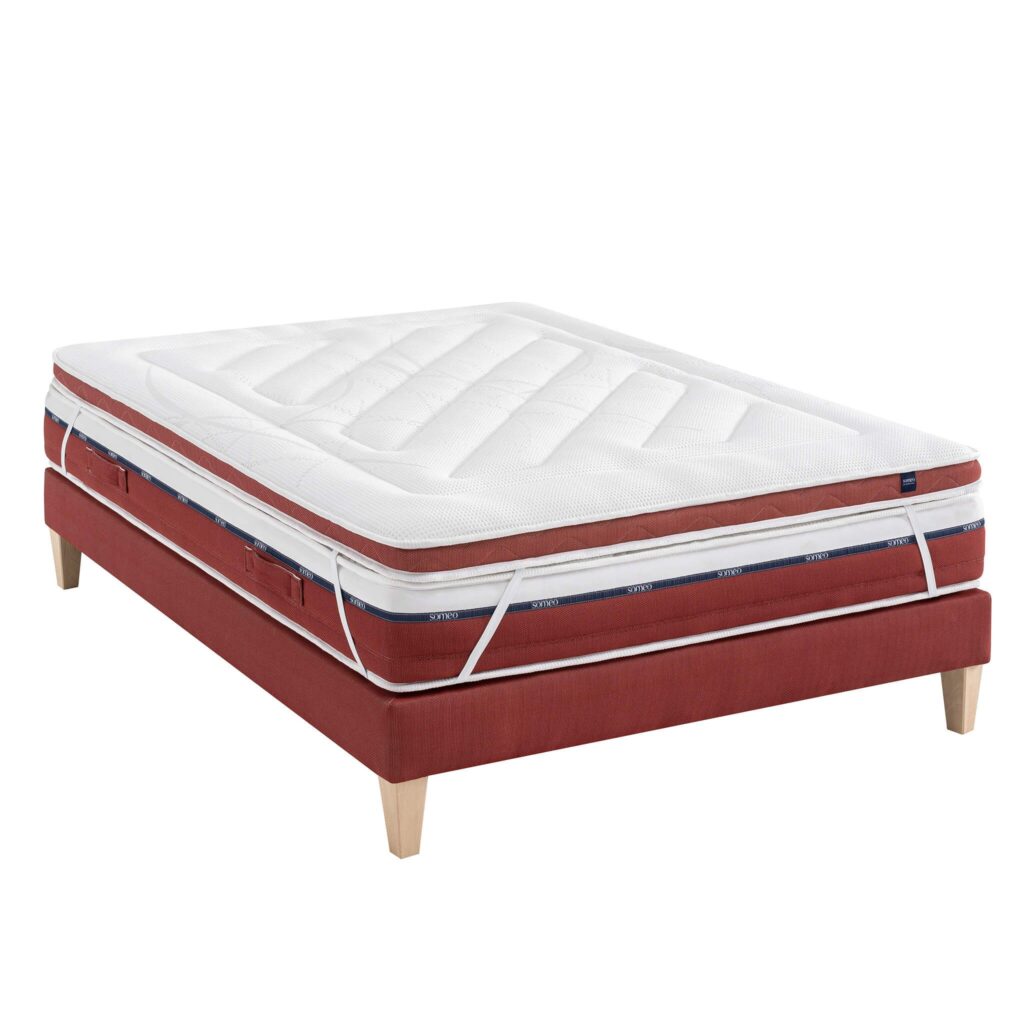 Surmatelas Someo Crepuscule vu de trois quarts sur fond blanc