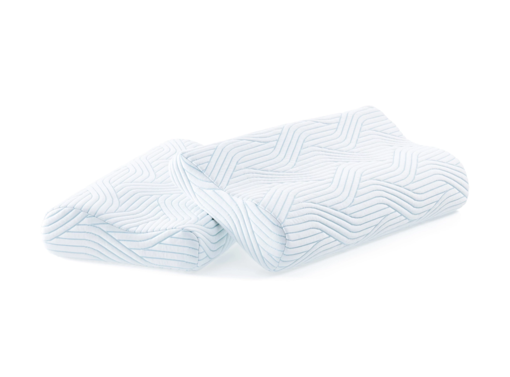 Empilement des quatre hauteurs de l’oreiller Tempur Original SmartCool