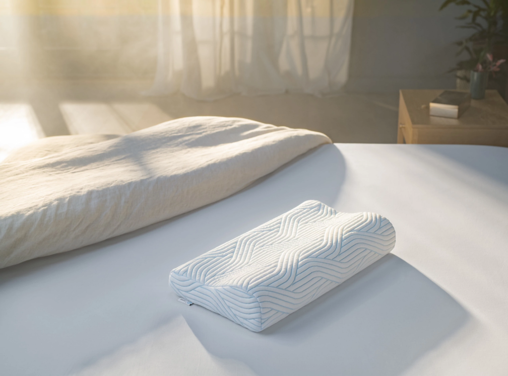 Oreiller Tempur Original SmartCool posé sur un lit