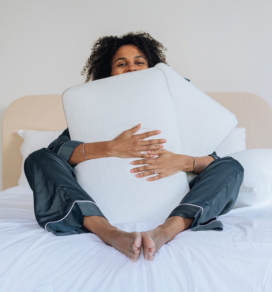 Détail des couches de mousse amovibles de l'Oreiller Ergonomique Slome