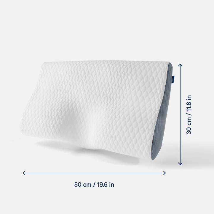 Schéma coté du fabricant indiquant 50 cm de large sur 30 cm de profondeur