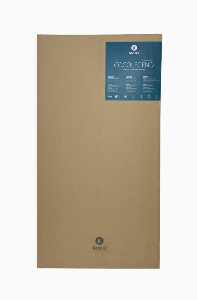 Carton de livraison du matelas bébé Kadolis Cocolegend