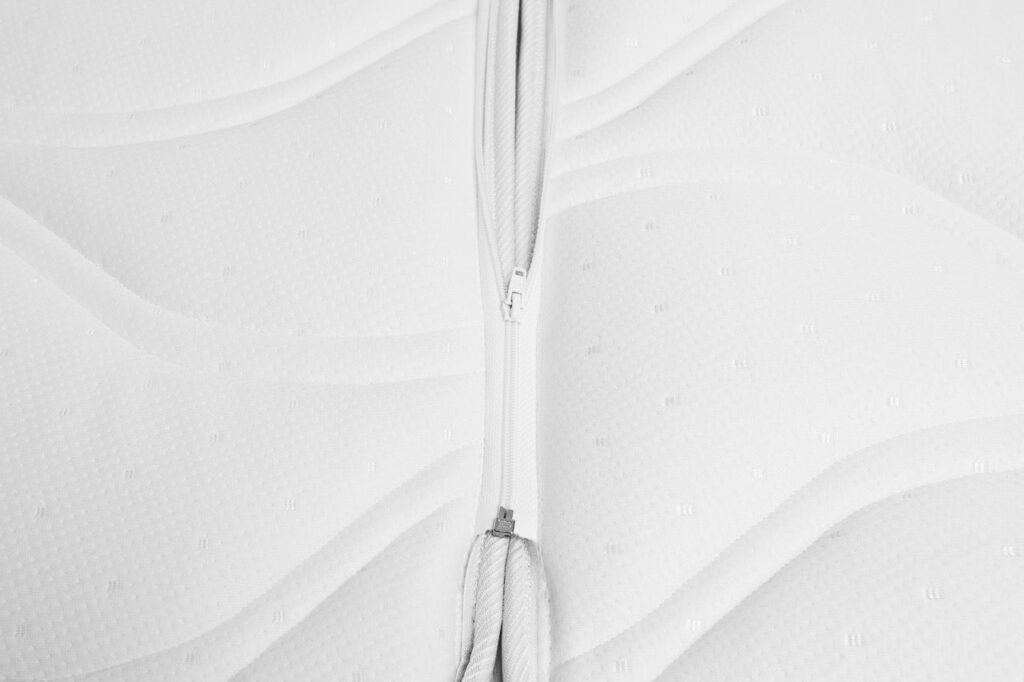 Matelas Philibert en version twin, fermeture éclair entre les deux matelas