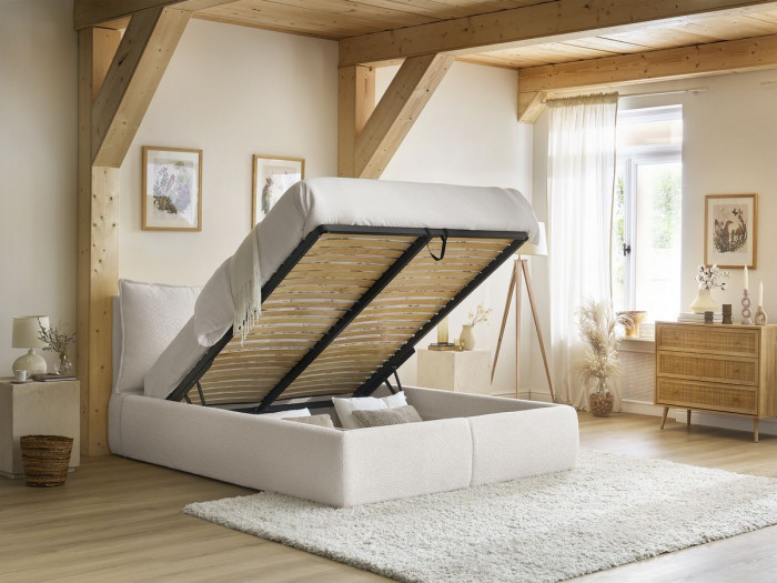 Lit coffre BoBoChic Garance, vue d'angle dans une chambre