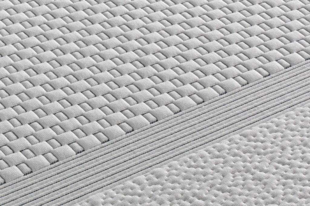 Gros plan du tissu matelassé du Marcapiuma Prince