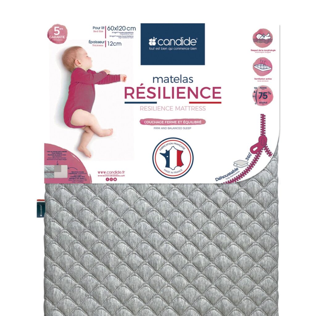 Emballage du matelas bébé Candide Résilience 60x120