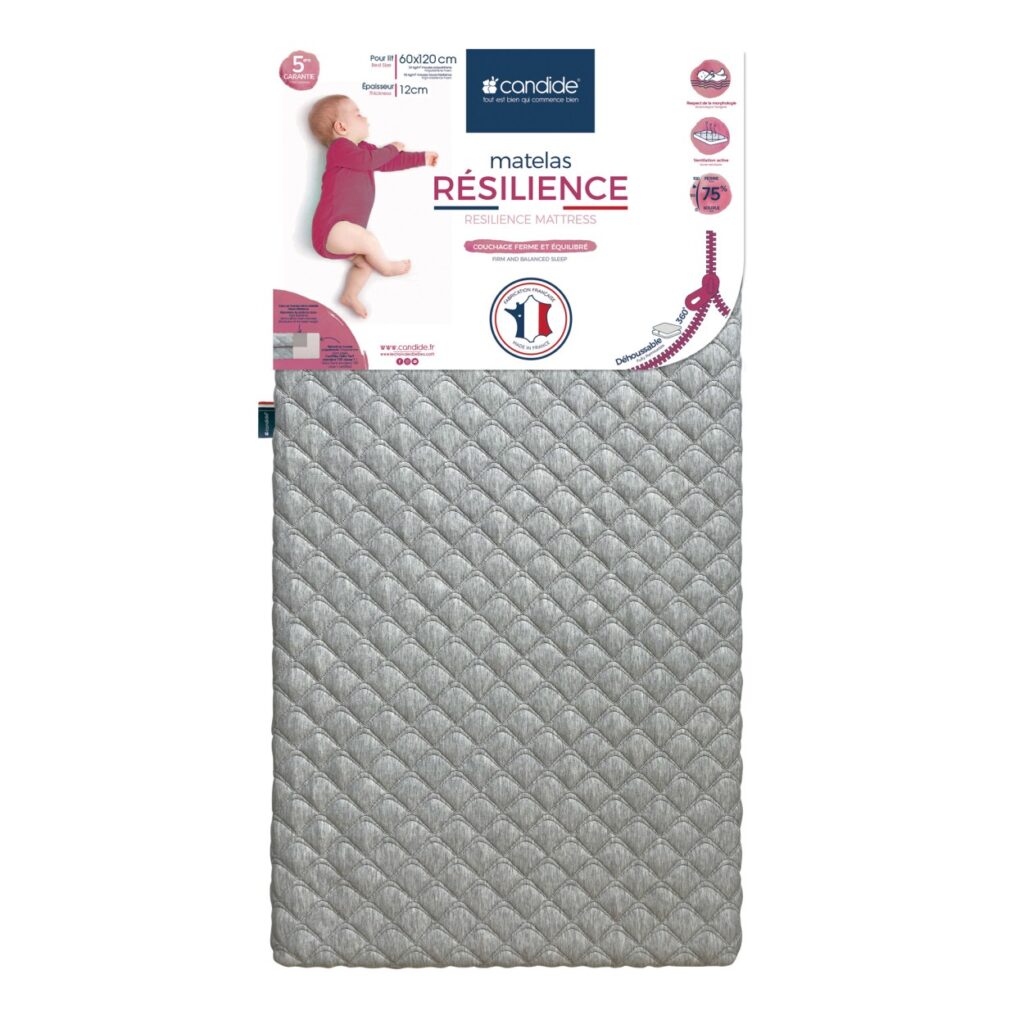 Matelas bébé Candide Résilience dans son emballage de vente
