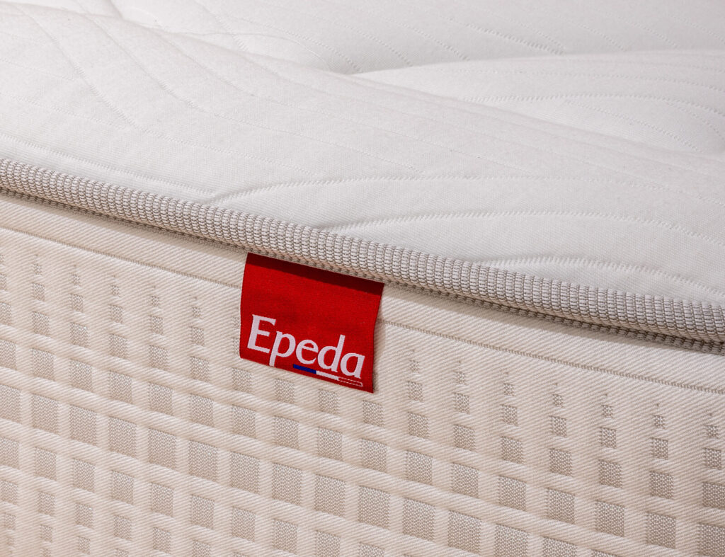 Matelas Épéda Gemme – étiquette de marque et plate-bande