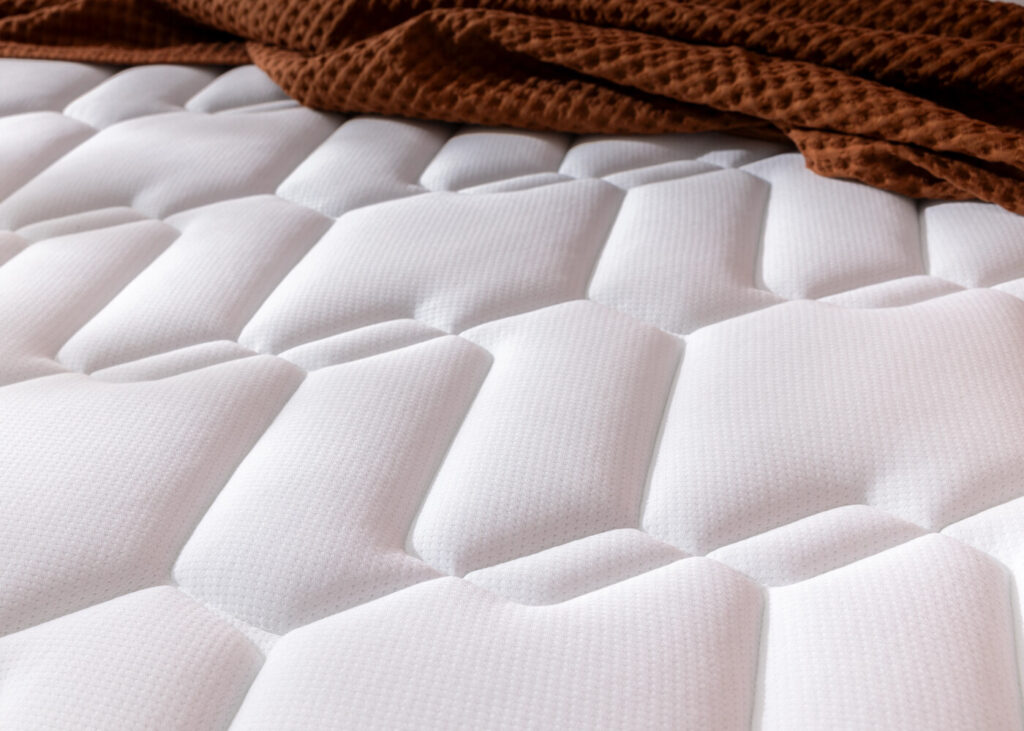 Mérinos Morning Routine, gros plan sur le matelassage de la face de couchage