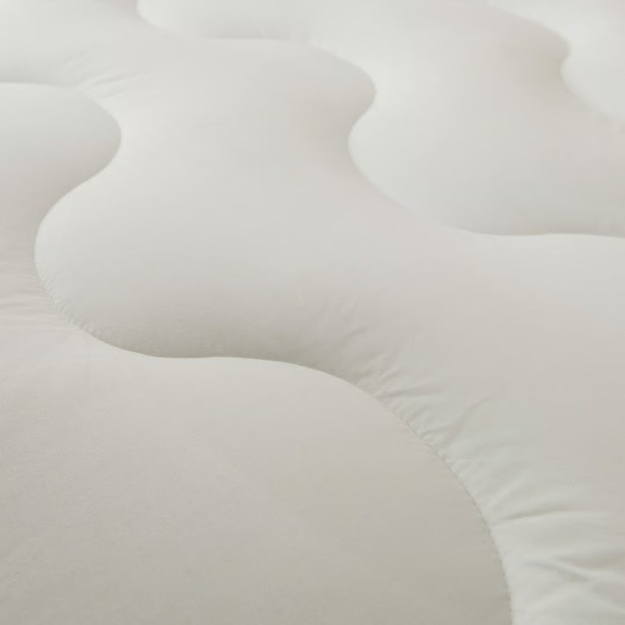 Gros plan sur le matelassage du surmatelas Dodo Surconfort Millenium