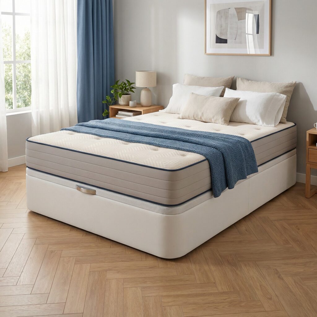 Matelas Bezen Zen Nirvana Gran Hotel, installé sur un lit dans une chambre