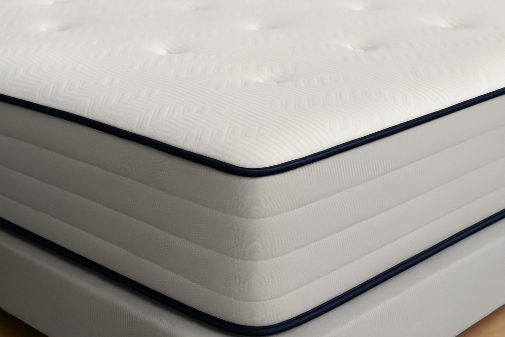 Matelas Bezen Zen Nirvana Gran Hotel, gros plan sur le coutil matelassé