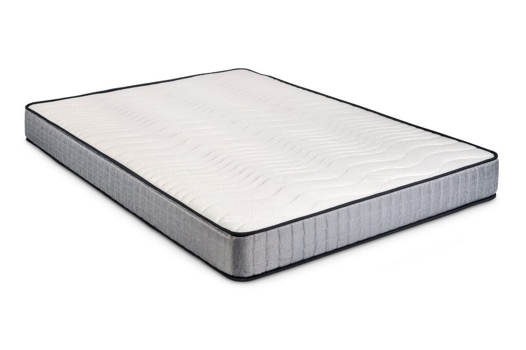 Matelas Bezen Pharma-Therapy Soja, vue trois quarts sur fond blanc