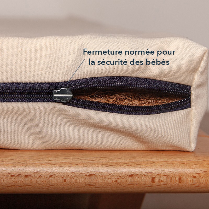Le Petit Cosme Bébé Déhoussable : fermeture à glissière sécurisée de la housse
