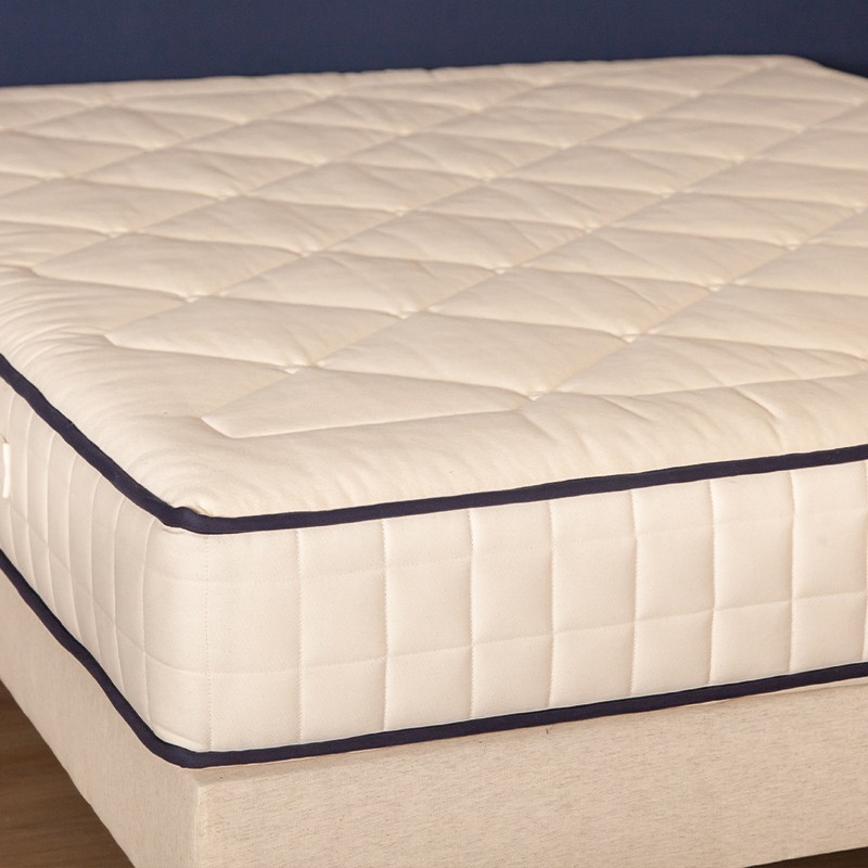 Cosme Latex et Ressorts Ferme : angle du matelas et capitonnage
