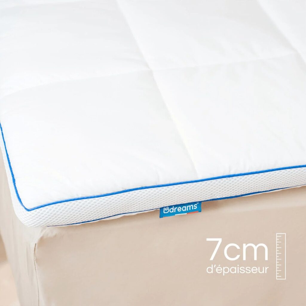 Coin du surmatelas Bdreams Soft avec repère 7 cm d'épaisseur