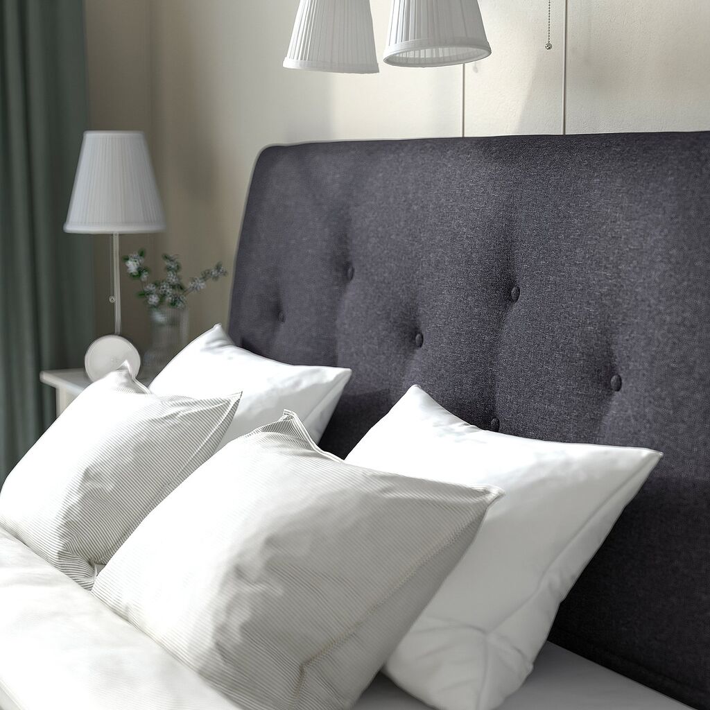 Tête de lit capitonnée du lit IKEA IDANÄS