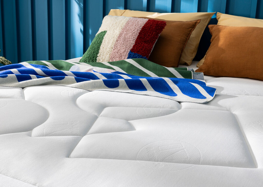 Mérinos Easy, gros plan sur le plateau matelassé à motifs