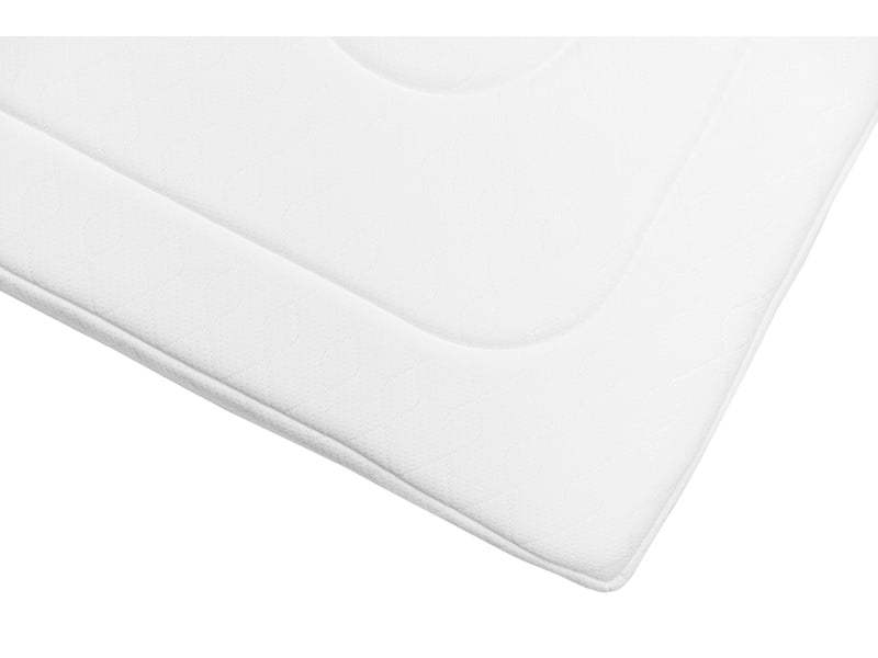 Surmatelas 8 Heures Memory 6, gros plan sur l'angle et le tissu jacquard