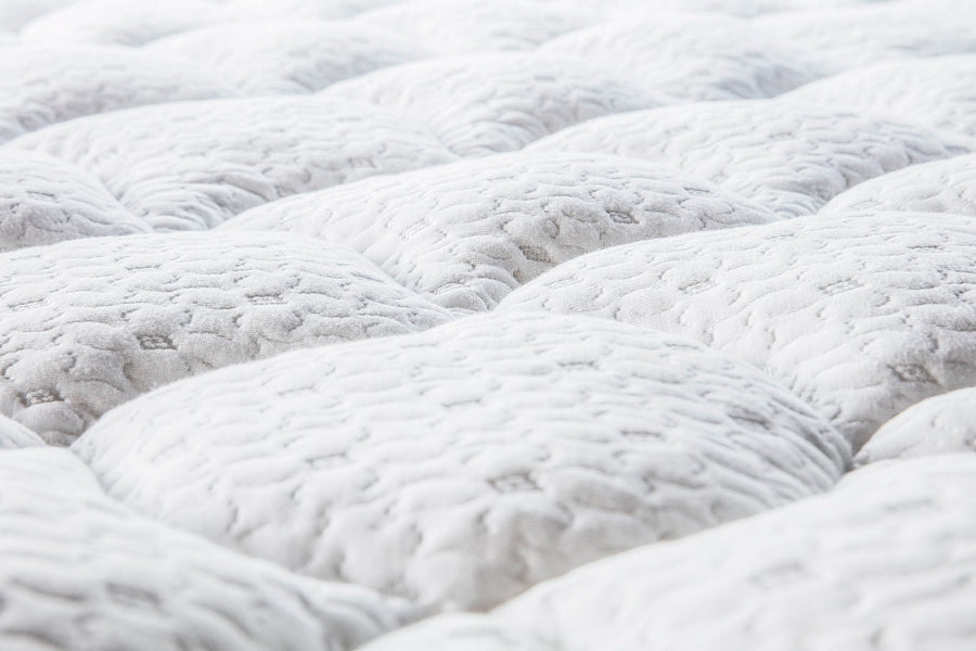Matelassage en viscose de bambou du surmatelas Mello Bambou en gros plan