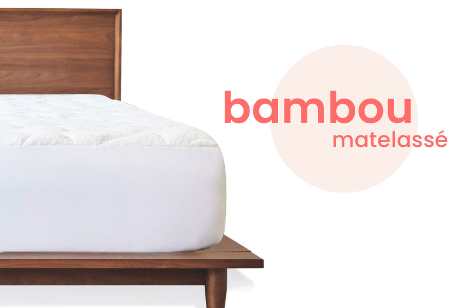 Surmatelas Mello Bambou avec la mention bambou matelassé