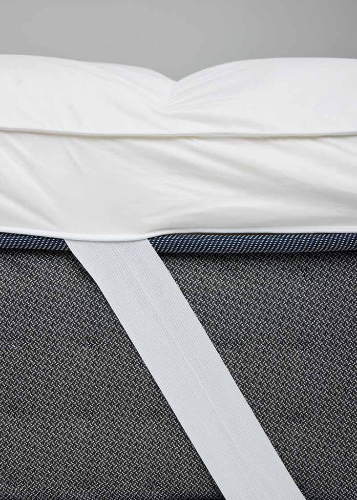 Élastique de maintien du surmatelas Pyrenex Ecrin Impérial tendu sous le matelas